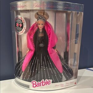 Barbie Holiday Edition Doll in Black and Pink Gown